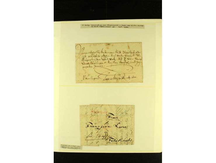 Baden bis Württemberg, sehr schöne ungebrauchte/postfrische und gestempelte Sammlung mit vielen Briefen, dabei viele bessere 