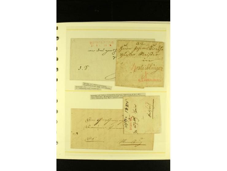 Baden bis Württemberg, sehr schöne ungebrauchte/postfrische und gestempelte Sammlung mit vielen Briefen, dabei viele bessere 
