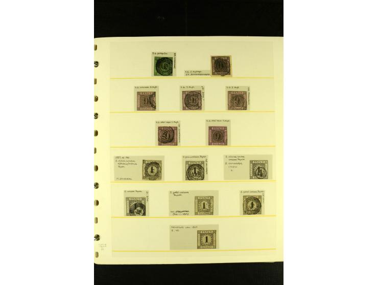Baden bis Württemberg, sehr schöne ungebrauchte/postfrische und gestempelte Sammlung mit vielen Briefen, dabei viele bessere 