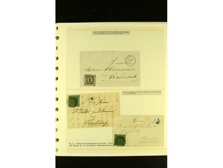 Baden bis Württemberg, sehr schöne ungebrauchte/postfrische und gestempelte Sammlung mit vielen Briefen, dabei viele bessere 
