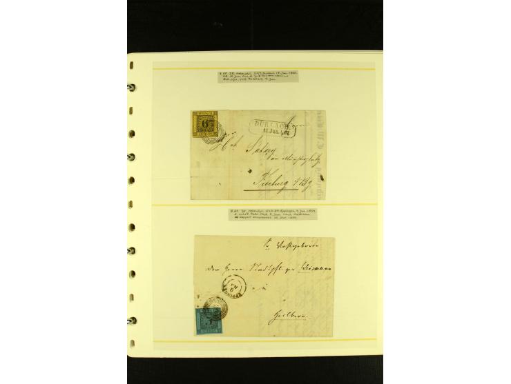 Baden bis Württemberg, sehr schöne ungebrauchte/postfrische und gestempelte Sammlung mit vielen Briefen, dabei viele bessere 