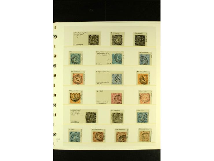 Baden bis Württemberg, sehr schöne ungebrauchte/postfrische und gestempelte Sammlung mit vielen Briefen, dabei viele bessere 