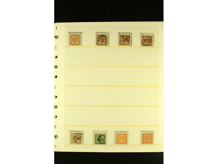 Baden bis Württemberg, sehr schöne ungebrauchte/postfrische und gestempelte Sammlung mit vielen Briefen, dabei viele bessere 