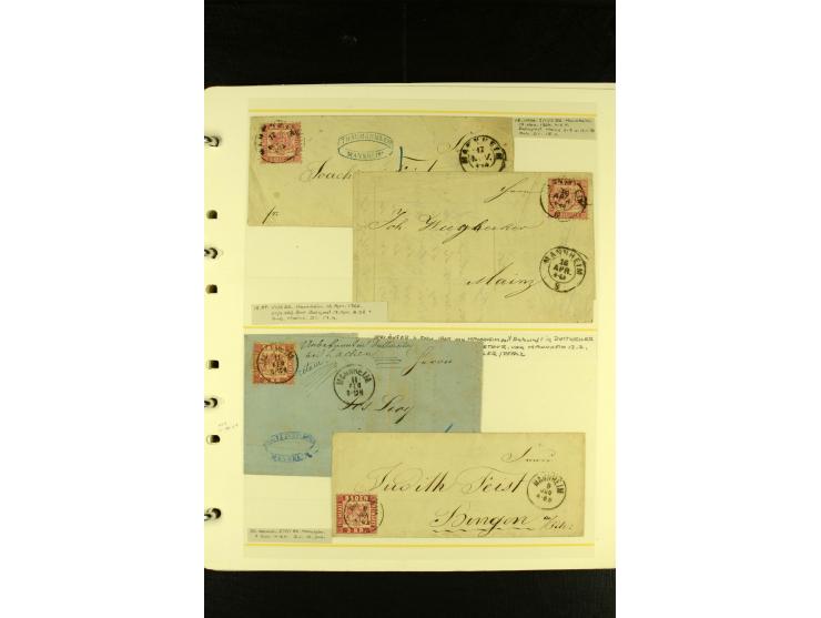 Baden bis Württemberg, sehr schöne ungebrauchte/postfrische und gestempelte Sammlung mit vielen Briefen, dabei viele bessere 