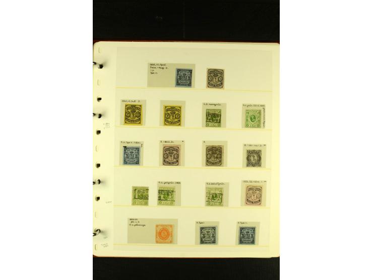 Baden bis Württemberg, sehr schöne ungebrauchte/postfrische und gestempelte Sammlung mit vielen Briefen, dabei viele bessere 