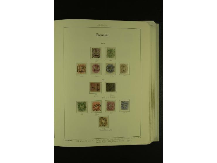 Baden bis Württemberg, umfangreiche, gestempelte Sammlung ohne die großen Spitzen im Vordruckalbum mit vielen Farben (oft sig