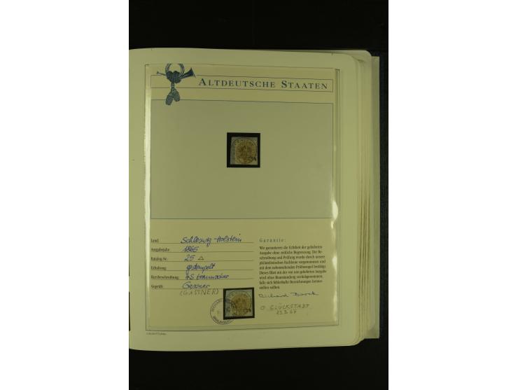 Baden bis Württemberg, umfangreiche, gestempelte Sammlung ohne die großen Spitzen im Vordruckalbum mit vielen Farben (oft sig
