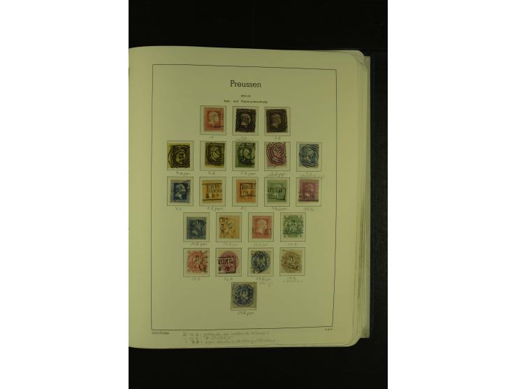 Baden bis Württemberg, umfangreiche, gestempelte Sammlung ohne die großen Spitzen im Vordruckalbum mit vielen Farben (oft sig