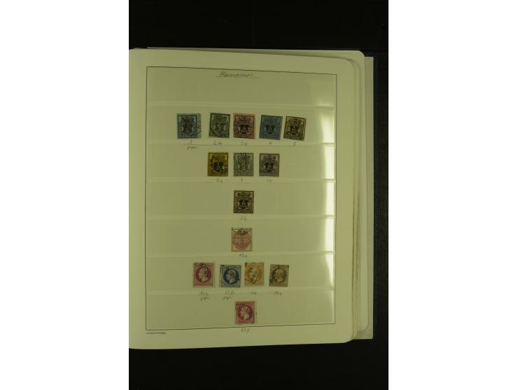 Baden bis Württemberg, umfangreiche, gestempelte Sammlung ohne die großen Spitzen im Vordruckalbum mit vielen Farben (oft sig