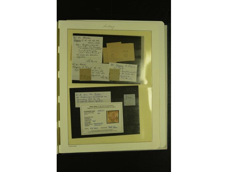 Baden bis Württemberg, umfangreiche, gestempelte Sammlung ohne die großen Spitzen im Vordruckalbum mit vielen Farben (oft sig