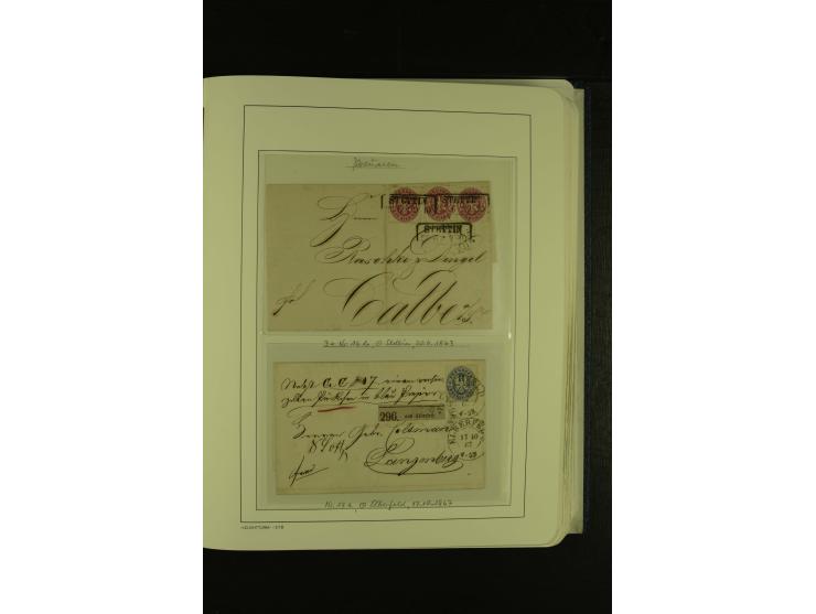 Baden bis Württemberg, umfangreiche, gestempelte Sammlung ohne die großen Spitzen im Vordruckalbum mit vielen Farben (oft sig