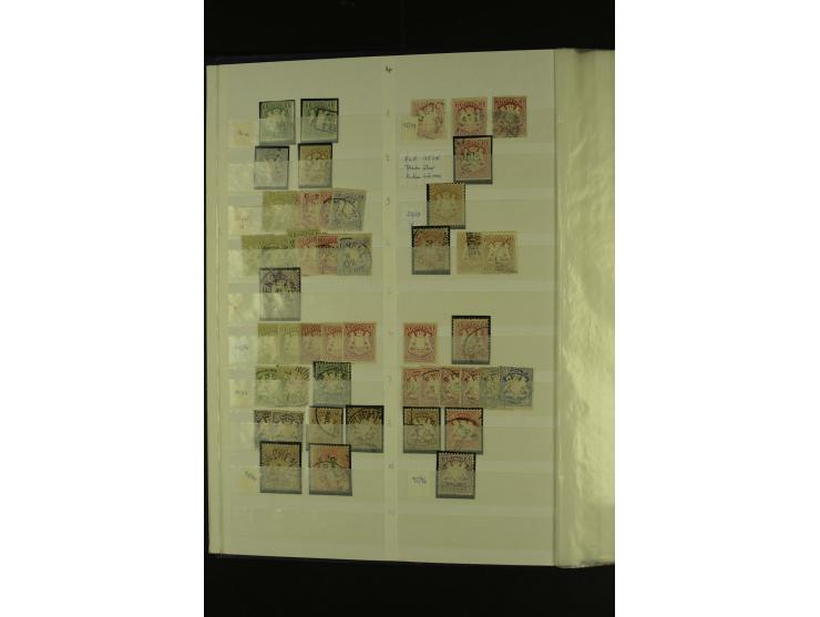 Baden bis Württemberg, meist gestempelte Sammlung mit einigen Farben, Doubletten, interessanten Stempeln, Marken mit Rändern,