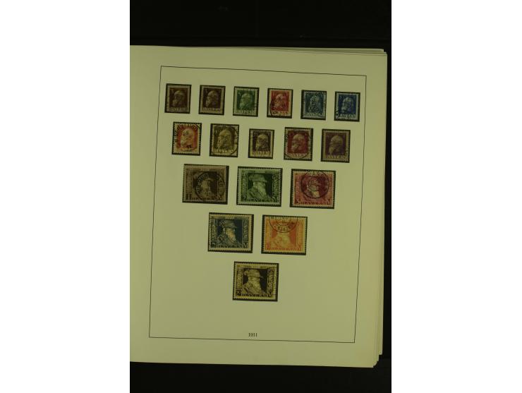 Baden bis Württemberg, gestempelte Sammlung mit meist kleineren und mittleren Werten im Vordruckalbum, Erhaltung von etwas fe