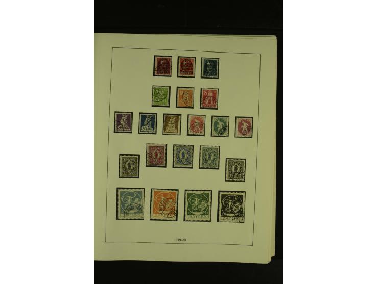 Baden bis Württemberg, gestempelte Sammlung mit meist kleineren und mittleren Werten im Vordruckalbum, Erhaltung von etwas fe