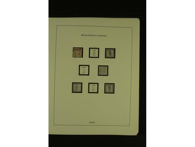 Baden bis Württemberg, gestempelte Sammlung mit meist kleineren und mittleren Werten im Vordruckalbum, Erhaltung von etwas fe