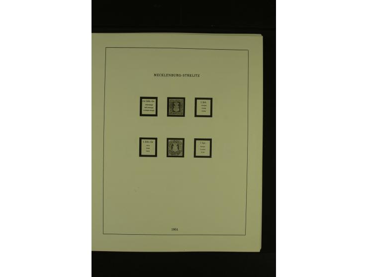 Baden bis Württemberg, gestempelte Sammlung mit meist kleineren und mittleren Werten im Vordruckalbum, Erhaltung von etwas fe