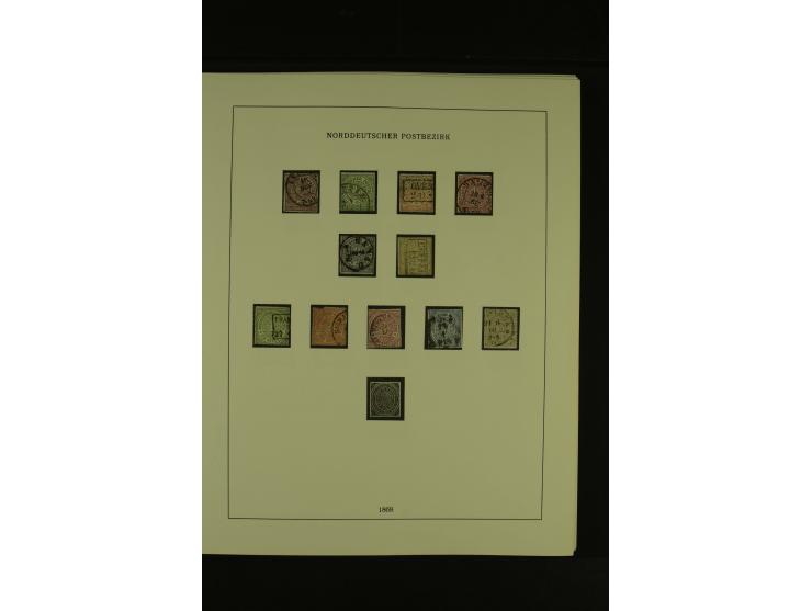 Baden bis Württemberg, gestempelte Sammlung mit meist kleineren und mittleren Werten im Vordruckalbum, Erhaltung von etwas fe