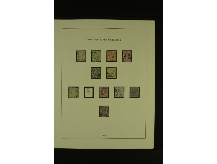 Baden bis Württemberg, gestempelte Sammlung mit meist kleineren und mittleren Werten im Vordruckalbum, Erhaltung von etwas fe