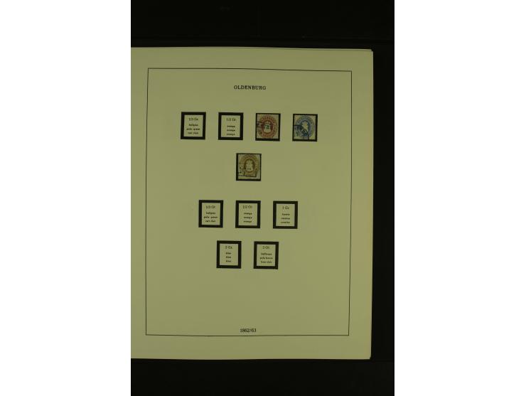 Baden bis Württemberg, gestempelte Sammlung mit meist kleineren und mittleren Werten im Vordruckalbum, Erhaltung von etwas fe