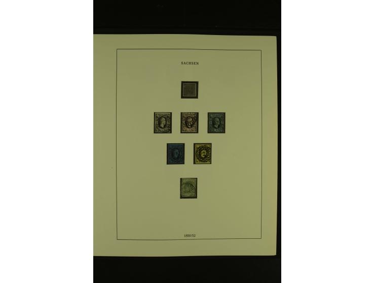 Baden bis Württemberg, gestempelte Sammlung mit meist kleineren und mittleren Werten im Vordruckalbum, Erhaltung von etwas fe