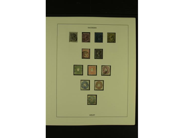 Baden bis Württemberg, gestempelte Sammlung mit meist kleineren und mittleren Werten im Vordruckalbum, Erhaltung von etwas fe
