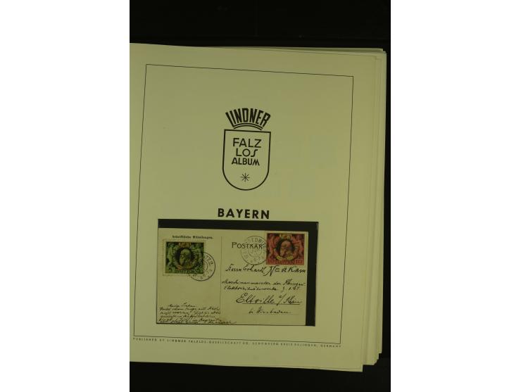 Baden bis Württemberg, gestempelte Sammlung mit meist kleineren und mittleren Werten im Vordruckalbum, Erhaltung von etwas fe