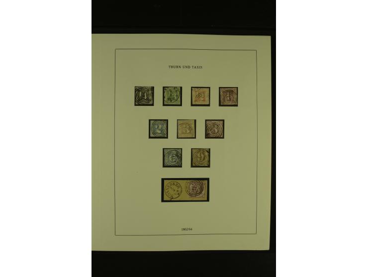 Baden bis Württemberg, gestempelte Sammlung mit meist kleineren und mittleren Werten im Vordruckalbum, Erhaltung von etwas fe