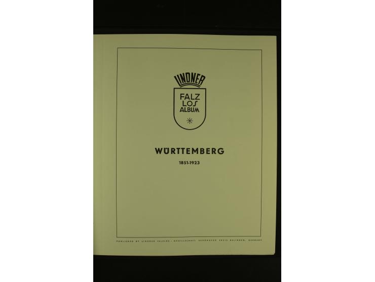 Baden bis Württemberg, gestempelte Sammlung mit meist kleineren und mittleren Werten im Vordruckalbum, Erhaltung von etwas fe