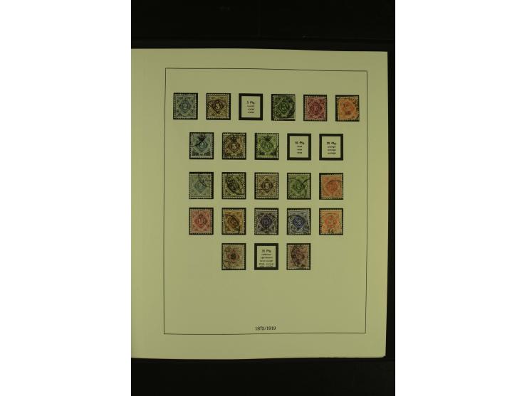 Baden bis Württemberg, gestempelte Sammlung mit meist kleineren und mittleren Werten im Vordruckalbum, Erhaltung von etwas fe