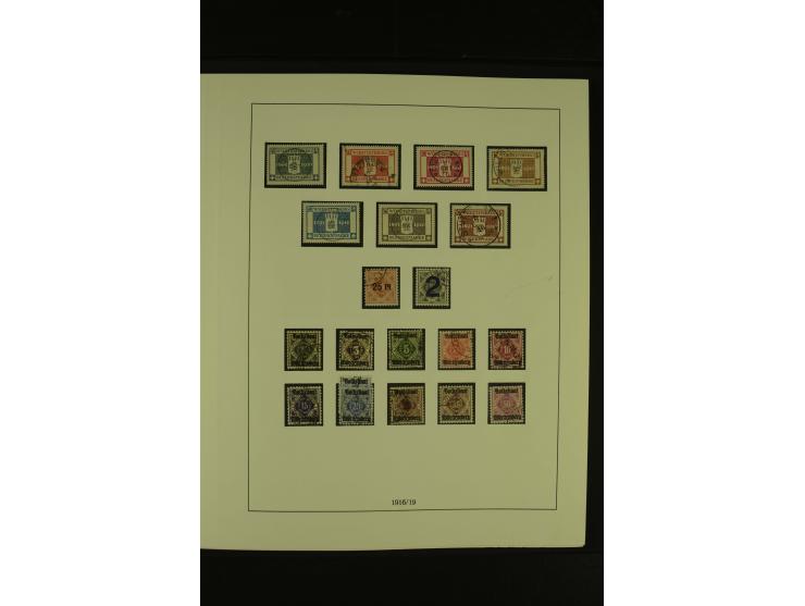 Baden bis Württemberg, gestempelte Sammlung mit meist kleineren und mittleren Werten im Vordruckalbum, Erhaltung von etwas fe
