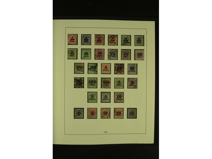 Baden bis Württemberg, gestempelte Sammlung mit meist kleineren und mittleren Werten im Vordruckalbum, Erhaltung von etwas fe