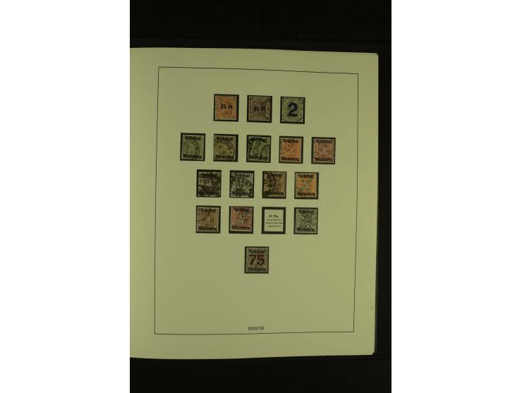 Baden bis Württemberg, gestempelte Sammlung mit meist kleineren und mittleren Werten im Vordruckalbum, Erhaltung von etwas fe