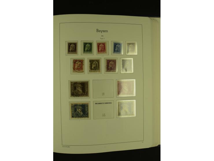 1849/1920, ungebrauchte und gestempelte kleine Teilsammlung mit u.a. Bayern Mi.-Nr. 4I
