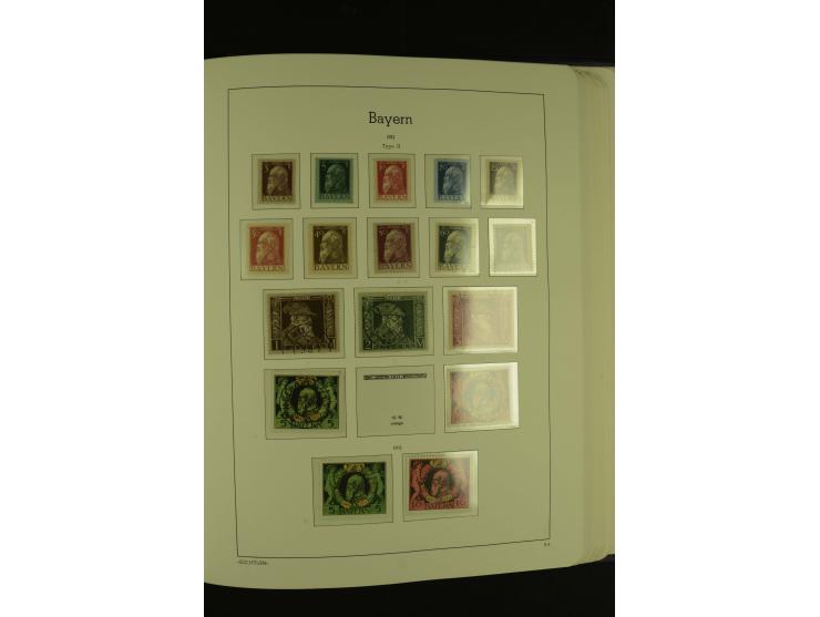 1849/1920, ungebrauchte und gestempelte kleine Teilsammlung mit u.a. Bayern Mi.-Nr. 4I