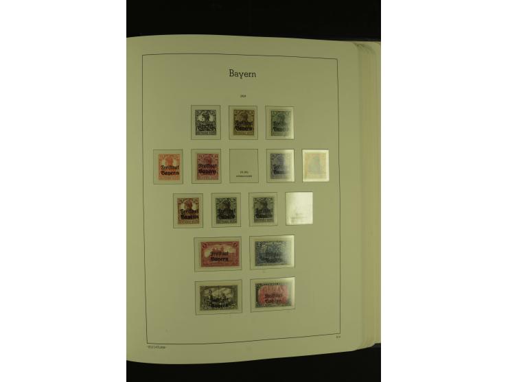 1849/1920, ungebrauchte und gestempelte kleine Teilsammlung mit u.a. Bayern Mi.-Nr. 4I