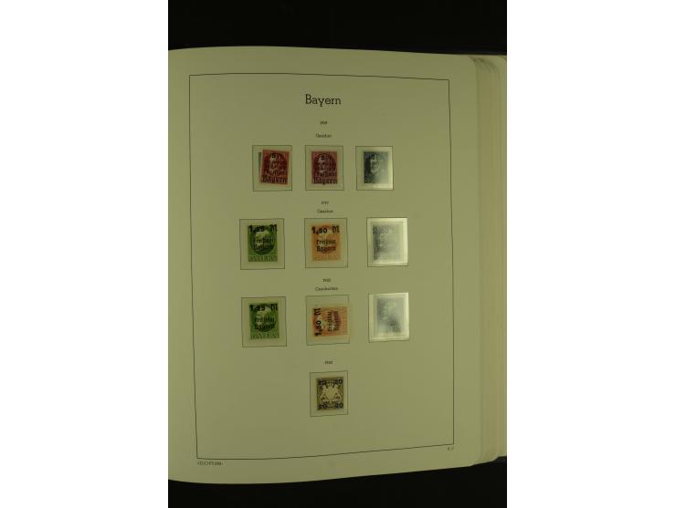 1849/1920, ungebrauchte und gestempelte kleine Teilsammlung mit u.a. Bayern Mi.-Nr. 4I