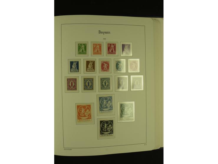 1849/1920, ungebrauchte und gestempelte kleine Teilsammlung mit u.a. Bayern Mi.-Nr. 4I