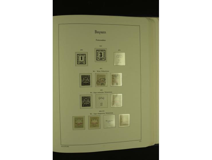 1849/1920, ungebrauchte und gestempelte kleine Teilsammlung mit u.a. Bayern Mi.-Nr. 4I