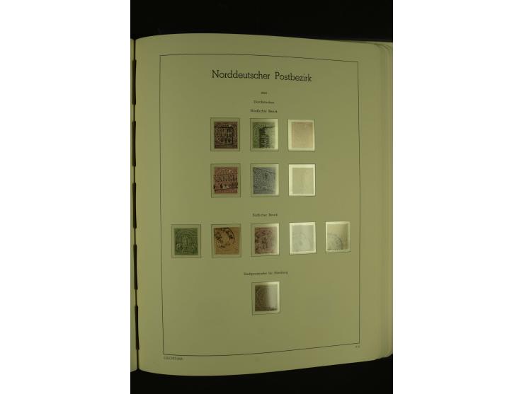 1849/1920, ungebrauchte und gestempelte kleine Teilsammlung mit u.a. Bayern Mi.-Nr. 4I