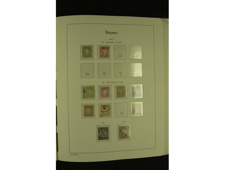 1849/1920, ungebrauchte und gestempelte kleine Teilsammlung mit u.a. Bayern Mi.-Nr. 4I