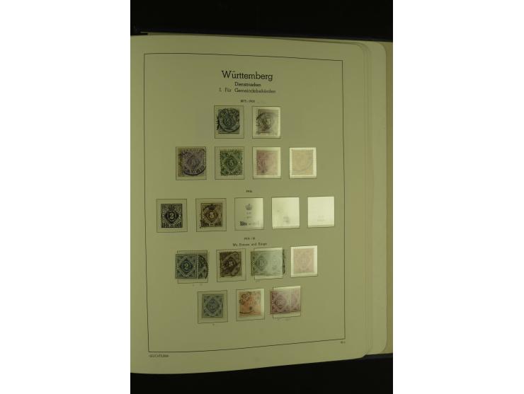 1849/1920, ungebrauchte und gestempelte kleine Teilsammlung mit u.a. Bayern Mi.-Nr. 4I