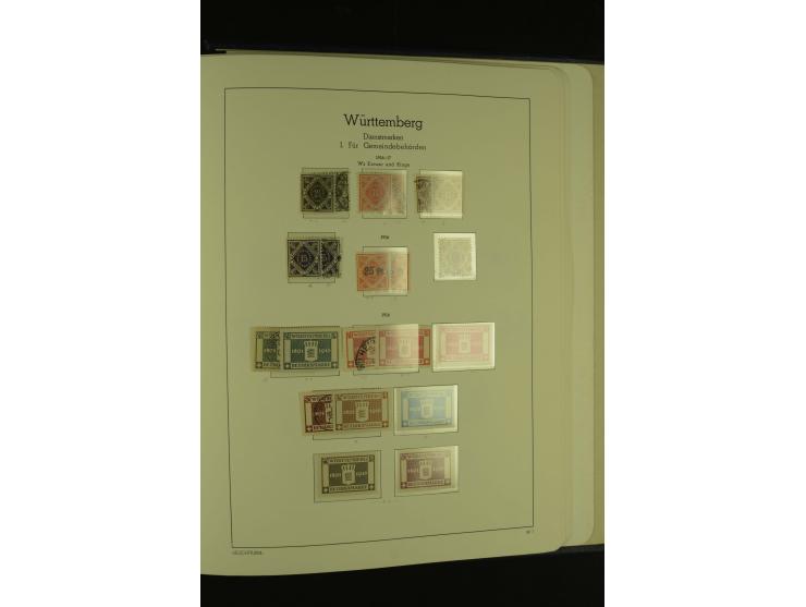 1849/1920, ungebrauchte und gestempelte kleine Teilsammlung mit u.a. Bayern Mi.-Nr. 4I