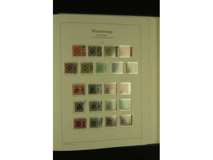 1849/1920, ungebrauchte und gestempelte kleine Teilsammlung mit u.a. Bayern Mi.-Nr. 4I