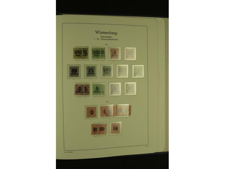 1849/1920, ungebrauchte und gestempelte kleine Teilsammlung mit u.a. Bayern Mi.-Nr. 4I