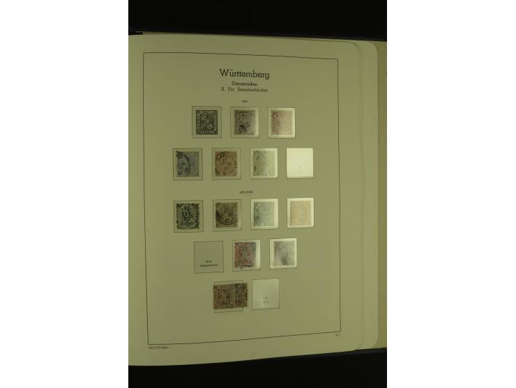 1849/1920, ungebrauchte und gestempelte kleine Teilsammlung mit u.a. Bayern Mi.-Nr. 4I