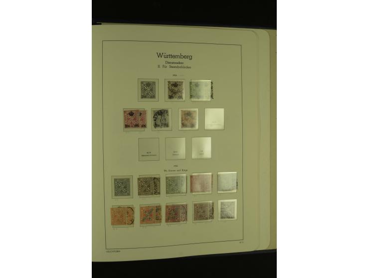 1849/1920, ungebrauchte und gestempelte kleine Teilsammlung mit u.a. Bayern Mi.-Nr. 4I