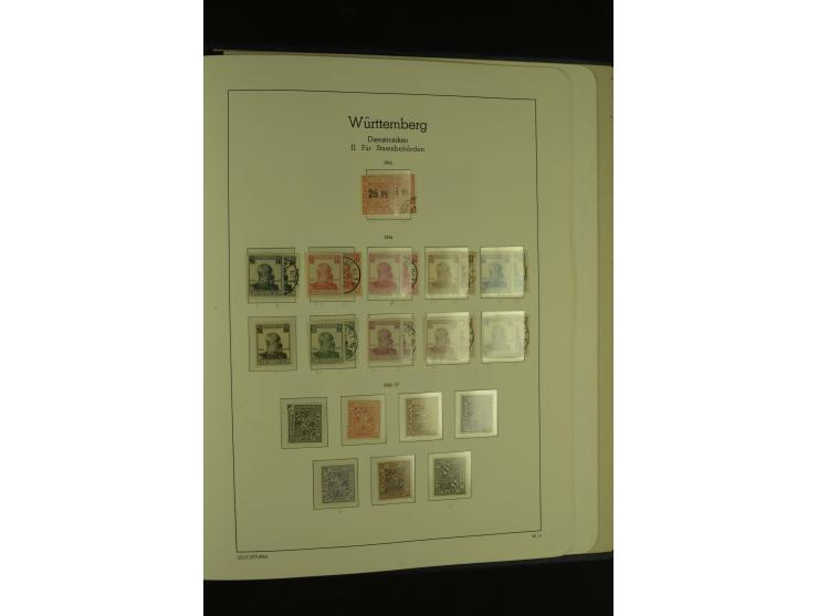 1849/1920, ungebrauchte und gestempelte kleine Teilsammlung mit u.a. Bayern Mi.-Nr. 4I