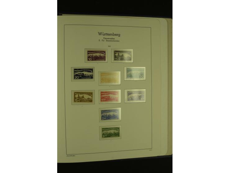 1849/1920, ungebrauchte und gestempelte kleine Teilsammlung mit u.a. Bayern Mi.-Nr. 4I
