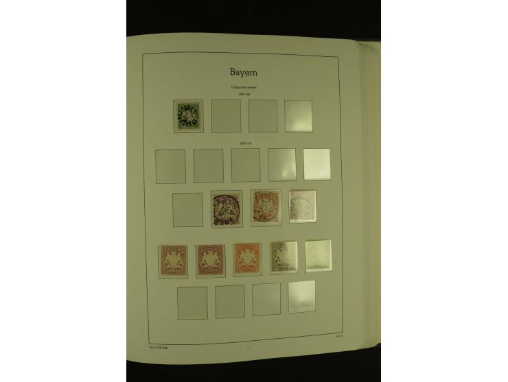 1849/1920, ungebrauchte und gestempelte kleine Teilsammlung mit u.a. Bayern Mi.-Nr. 4I
