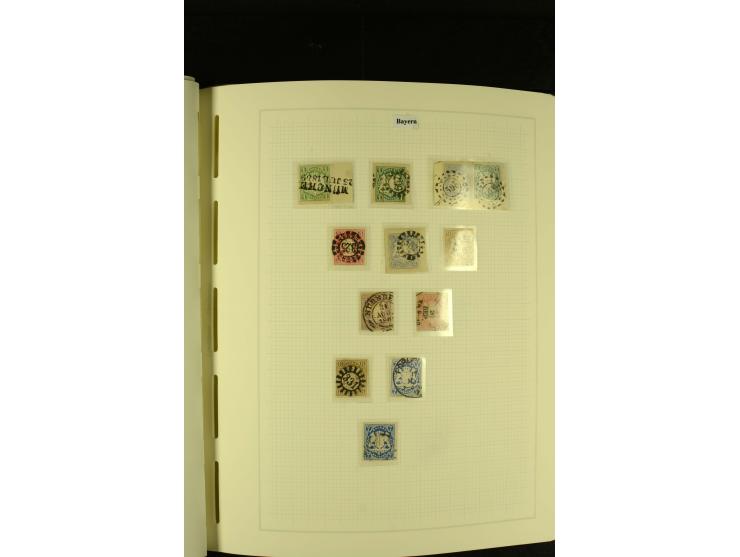 1850/1920, gestempelte, recht reichhaltige Sammlung mit auch vielen Briefstücken, Briefen und kleinen Einheiten, oft nach Far